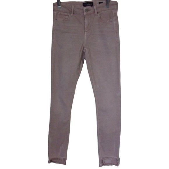 Lucky Brand Jeans 0/25 Pink Ava Mid Rise Skinny raw step down hem - Picture 1 of 12